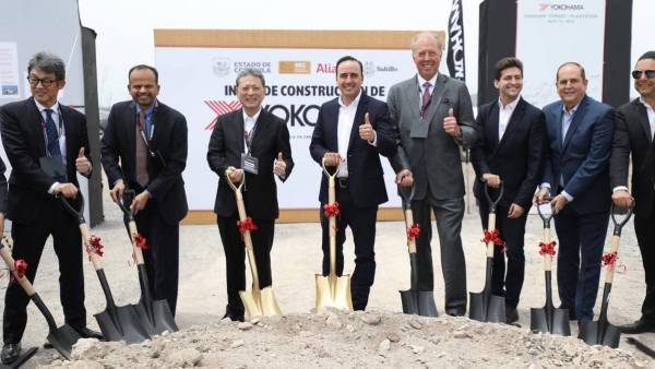 Yokohama inicia construcción de su primera planta en Coahuila